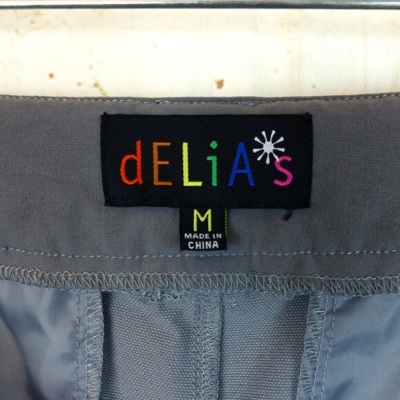 Dolls Kill dELiAs Gargo Pants Womens M Gray Empire Mind Relaxed Utility DuneCore - Picture 8 of 15